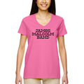 Short Sleeve Woman's Deep V Neck Tee